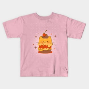 Cute cat kawaii design Kids T-Shirt